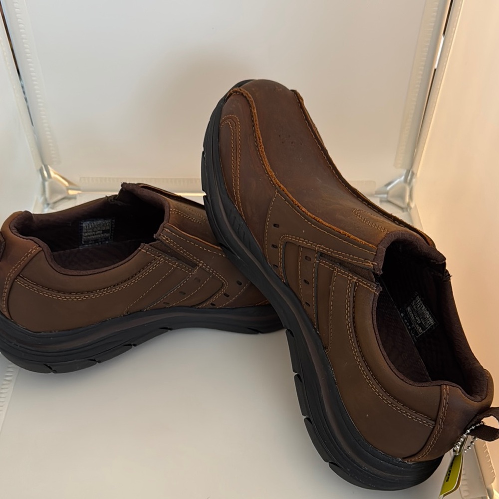 Skechers Brown Loafers Slip-On Comfort - Picture 8 of 8